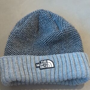The North Face Black and Gray Knit Beanie